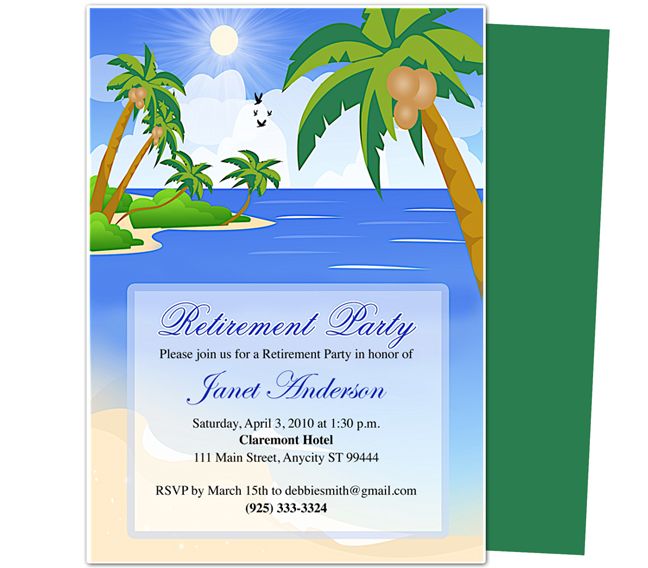 Retirement Party Program Templates Free