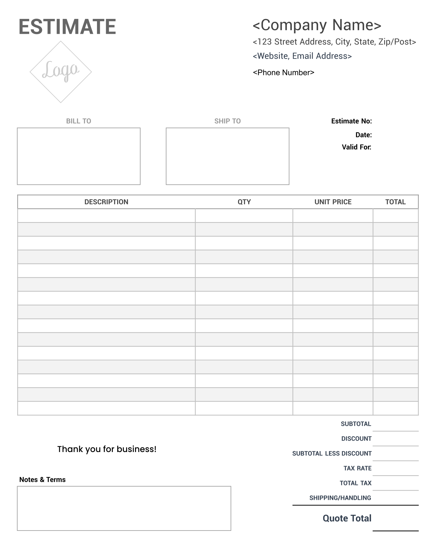 9-best-images-of-free-printable-estimate-templates-blank-downloadable