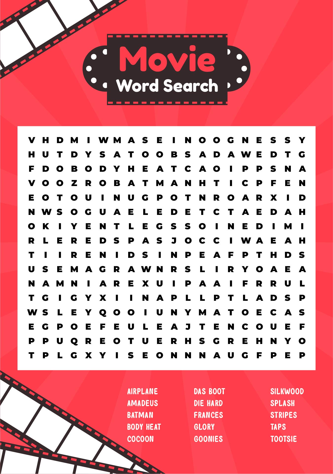 Large Print Word Search Free Printable Printable Templates