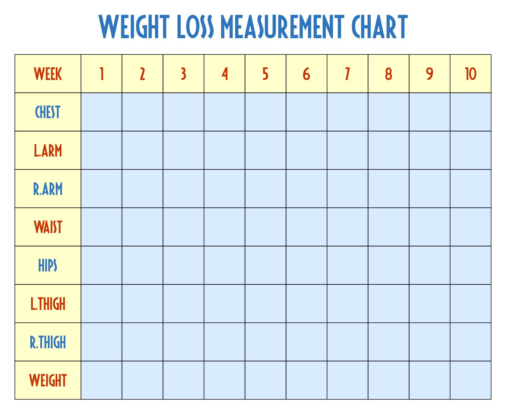 Weight Tracker Printable