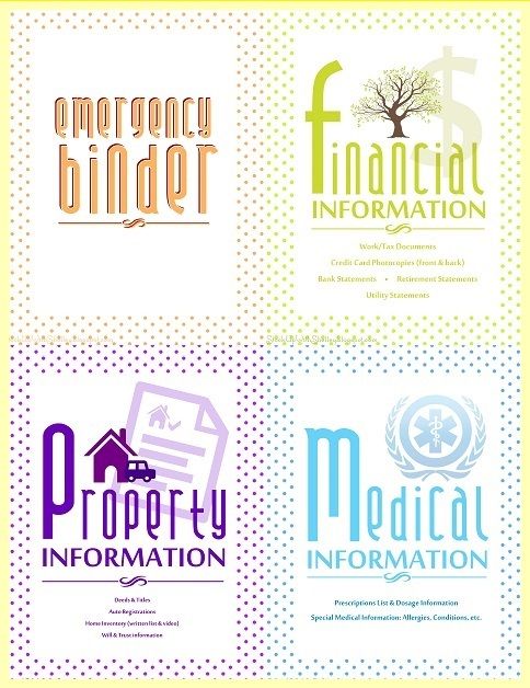 7 Best Images Of Free Printable Emergency Binder Covers Emergency 