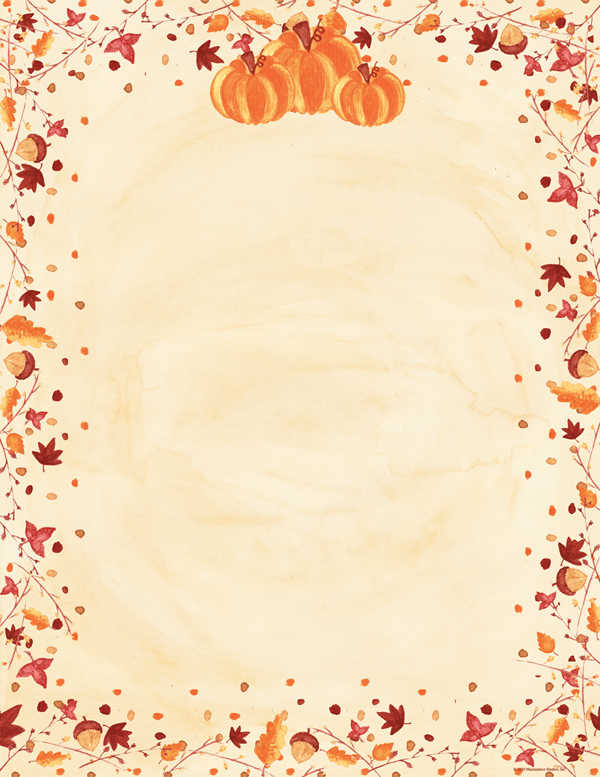 Thanksgiving Stationery Templates Free Printable Templates