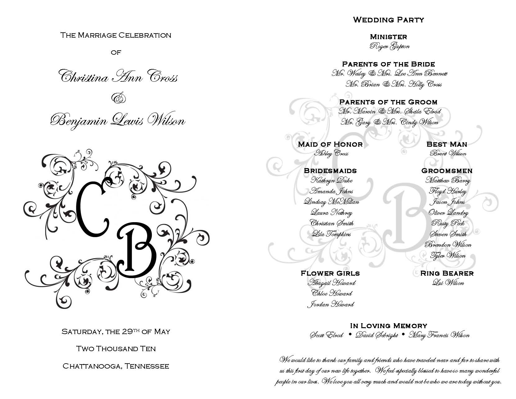 9 Best Images Of Free Printable Wedding Programs Free Printable 