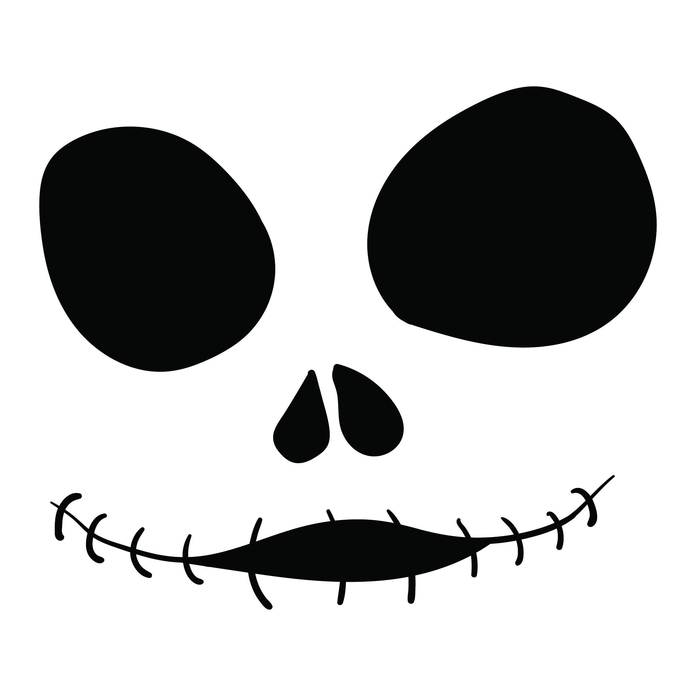 Printable Jack Skellington Pumpkin