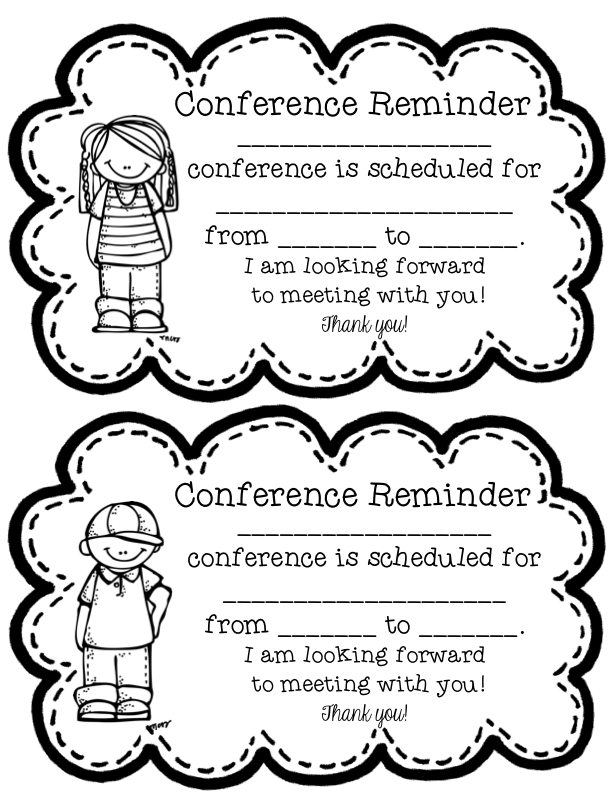 Free Printable Parent Teacher Conference Reminder Forms Printable Forms Free Online