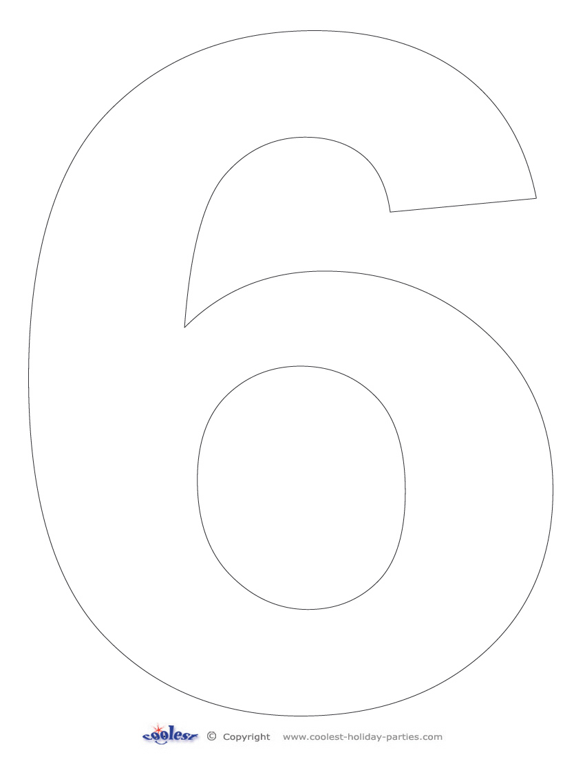 6 Best Images Of Large Printable Numbers 1 6 Large Printable Numbers