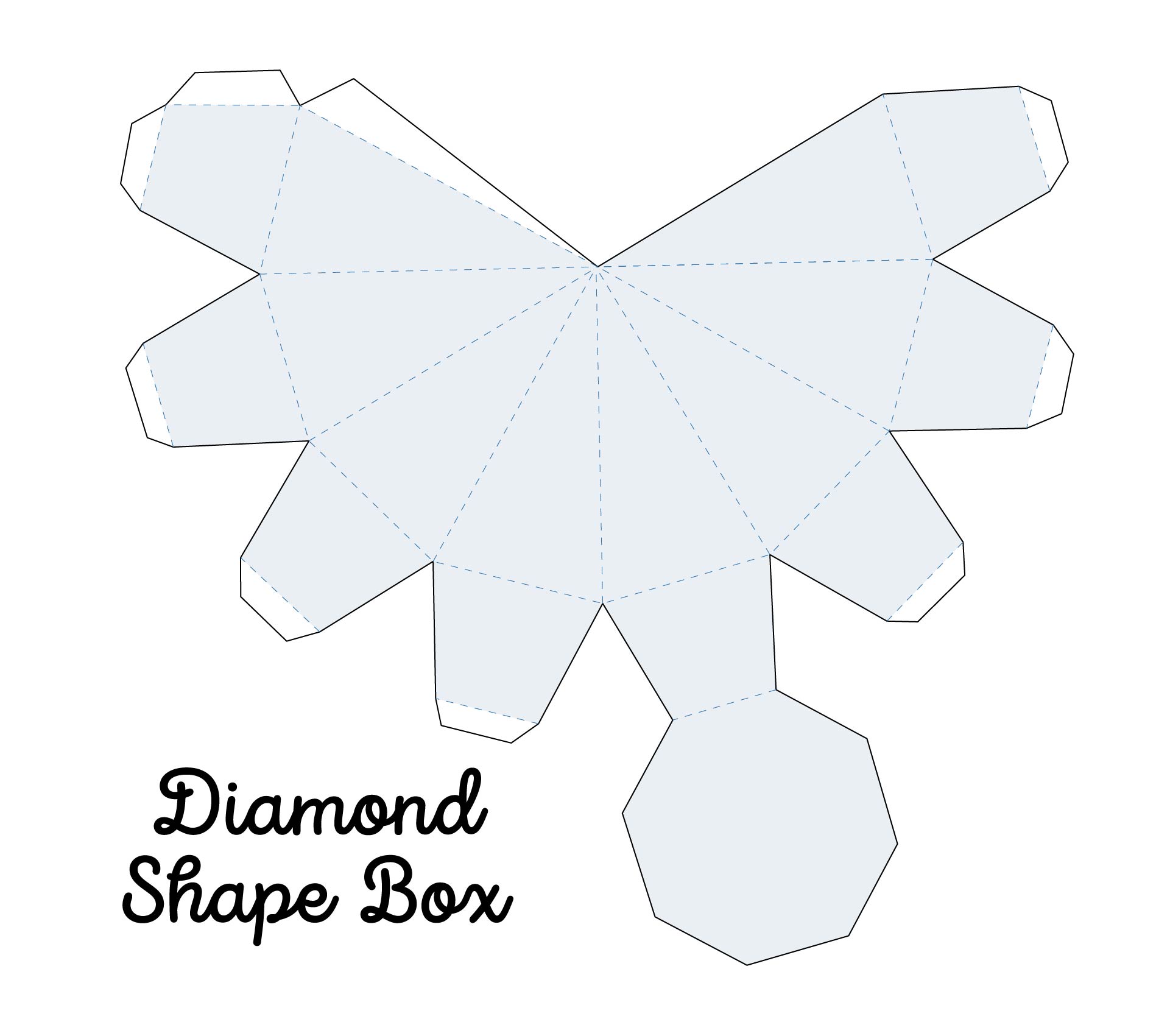 Free Printable 3d Diamond Template Free Templates Printable