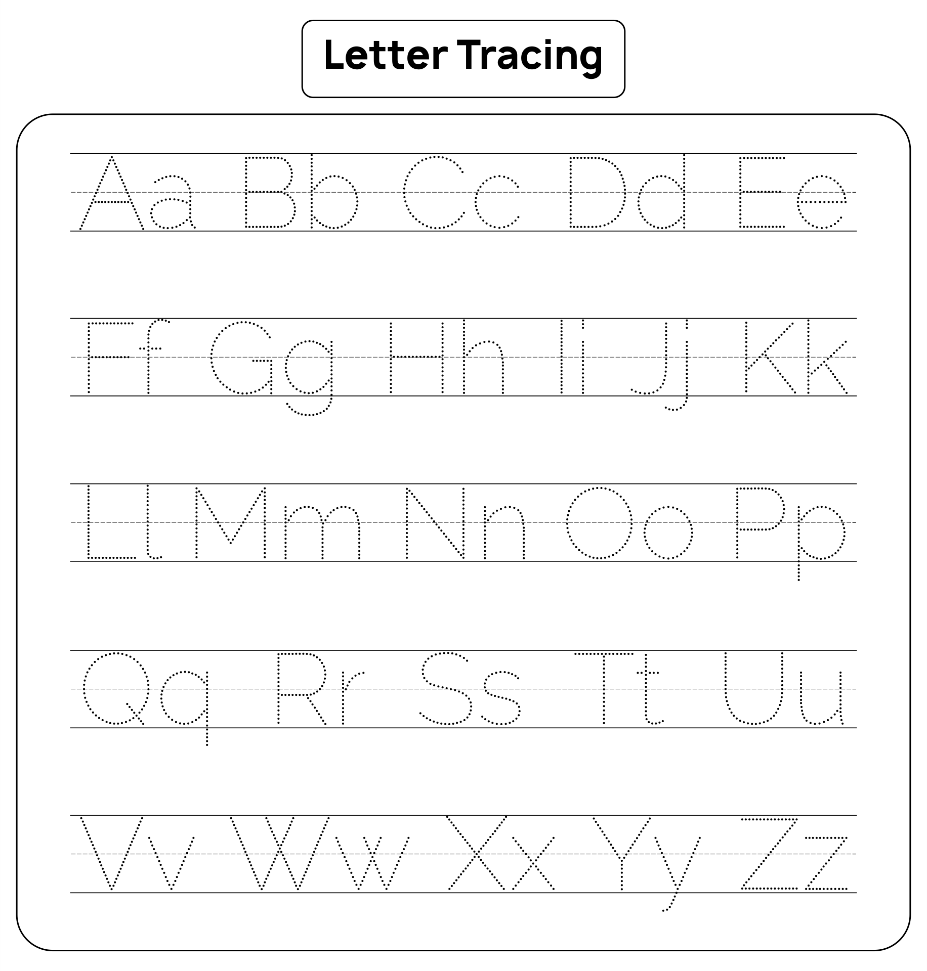 7 Best Images Of Free Printable Tracing Letters Preschool Worksheets 