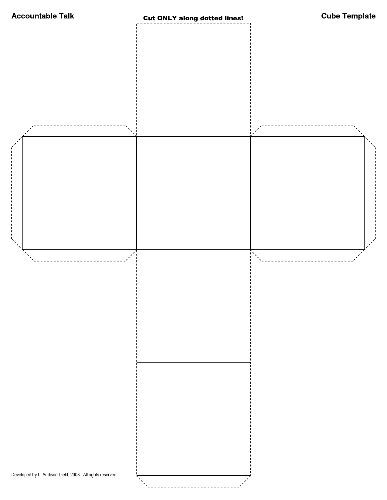 Cube Template Printable