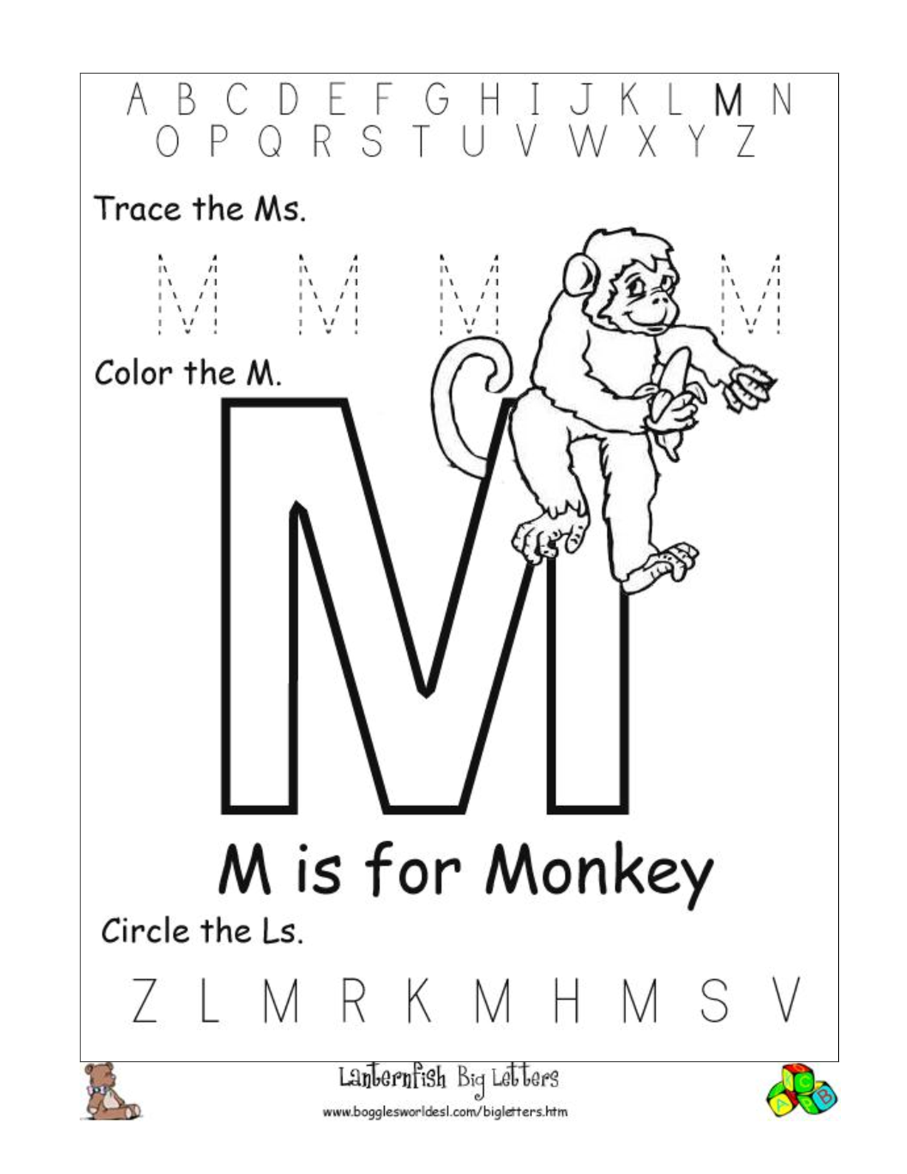 6 Best Images Of Letter M Worksheets Printable Free Letter M Worksheets Preschool Worksheets 