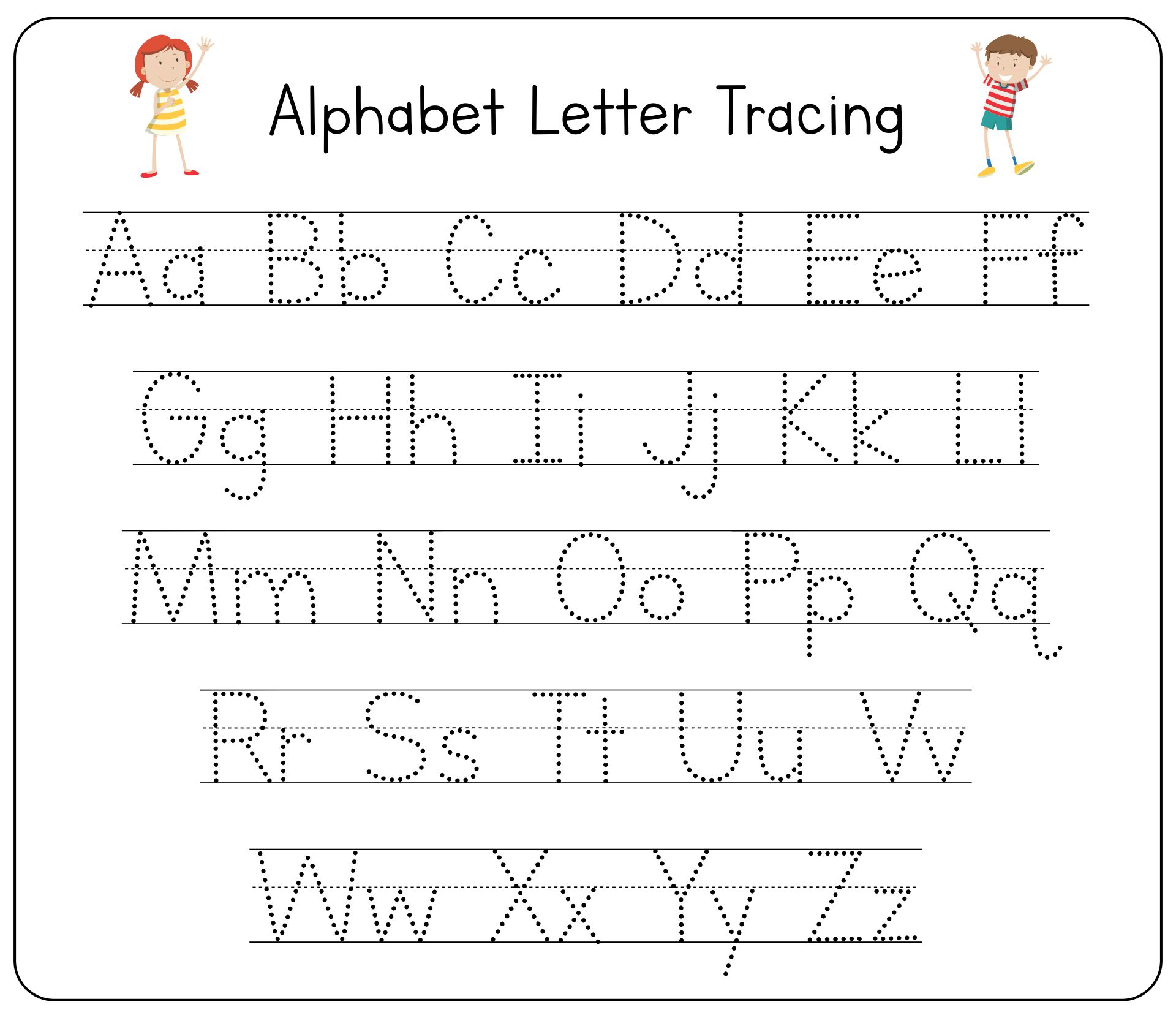 Tracing The Letter A Worksheets