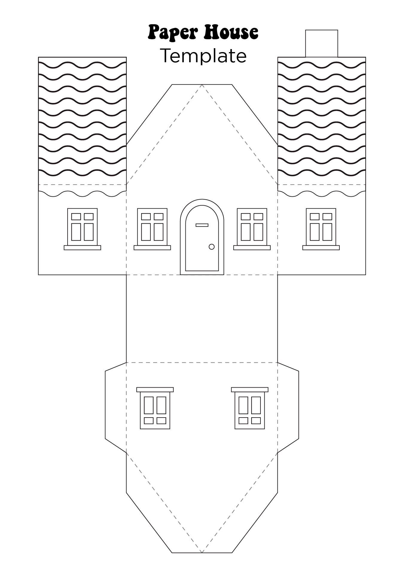 Free Printable 3d House Template