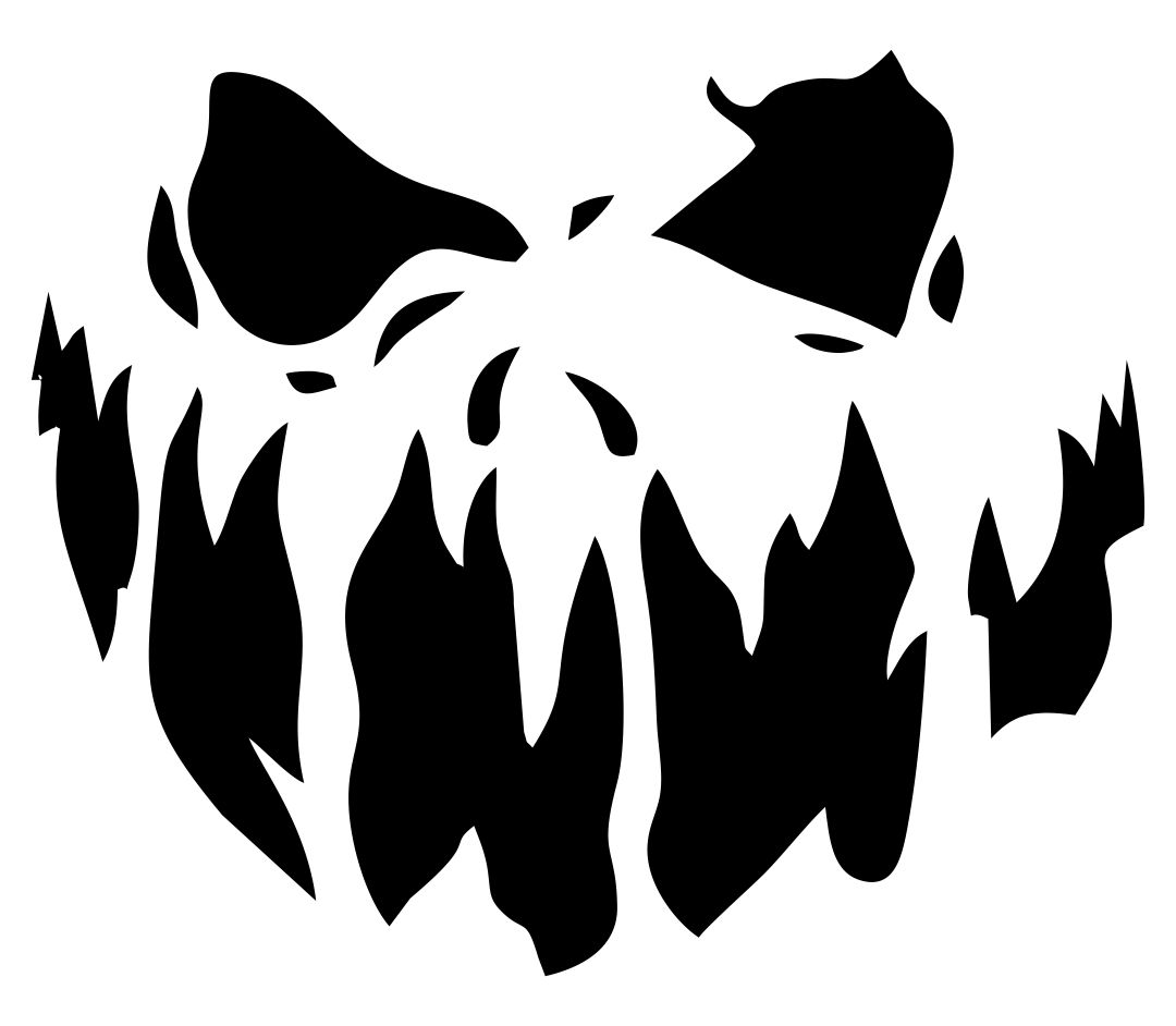 8 Best Images Of Printable Halloween Patterns Scary Face Pumpkin 