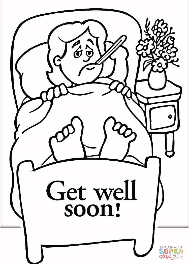 Get Well Coloring Pages Printable