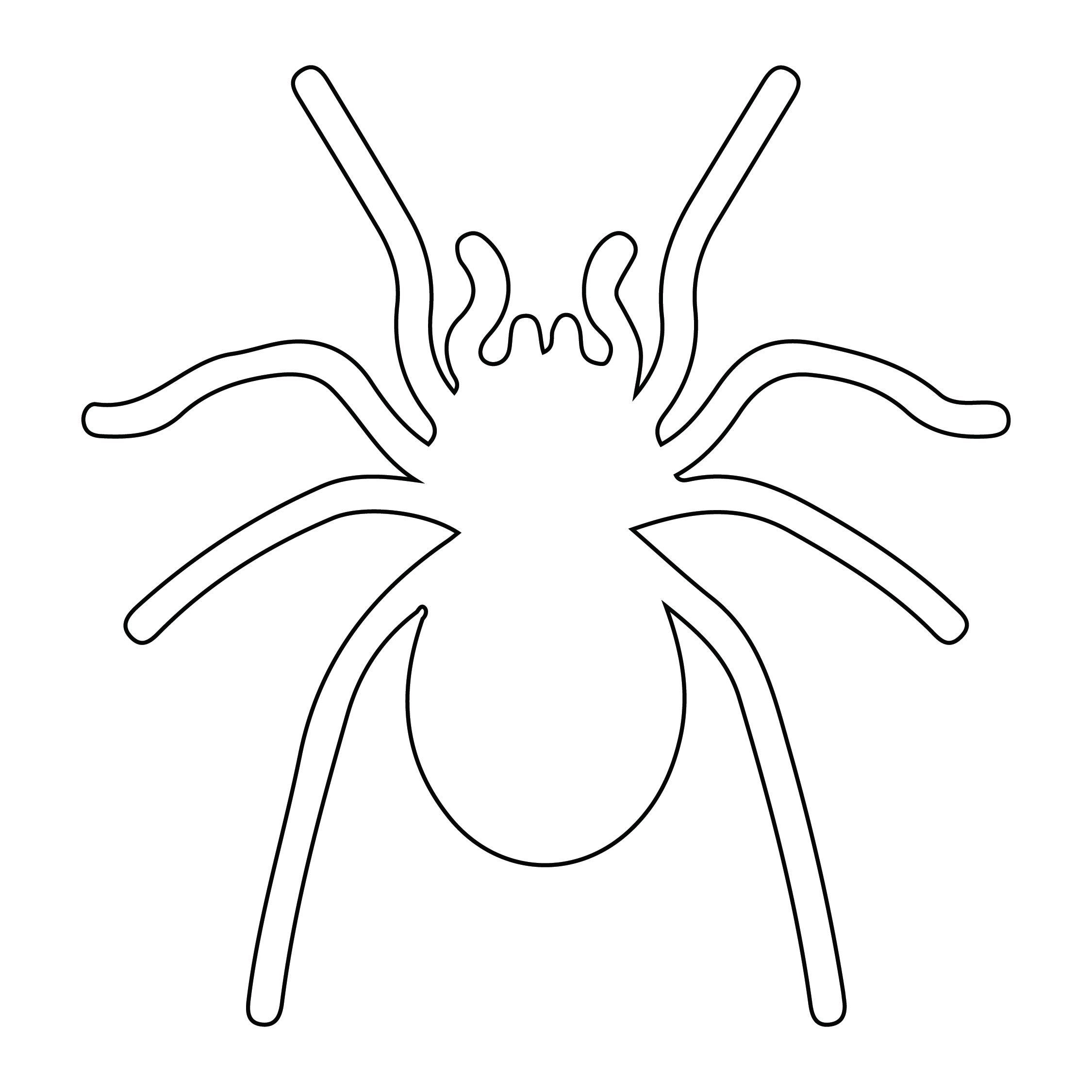 Printable Spider Cut Out Template