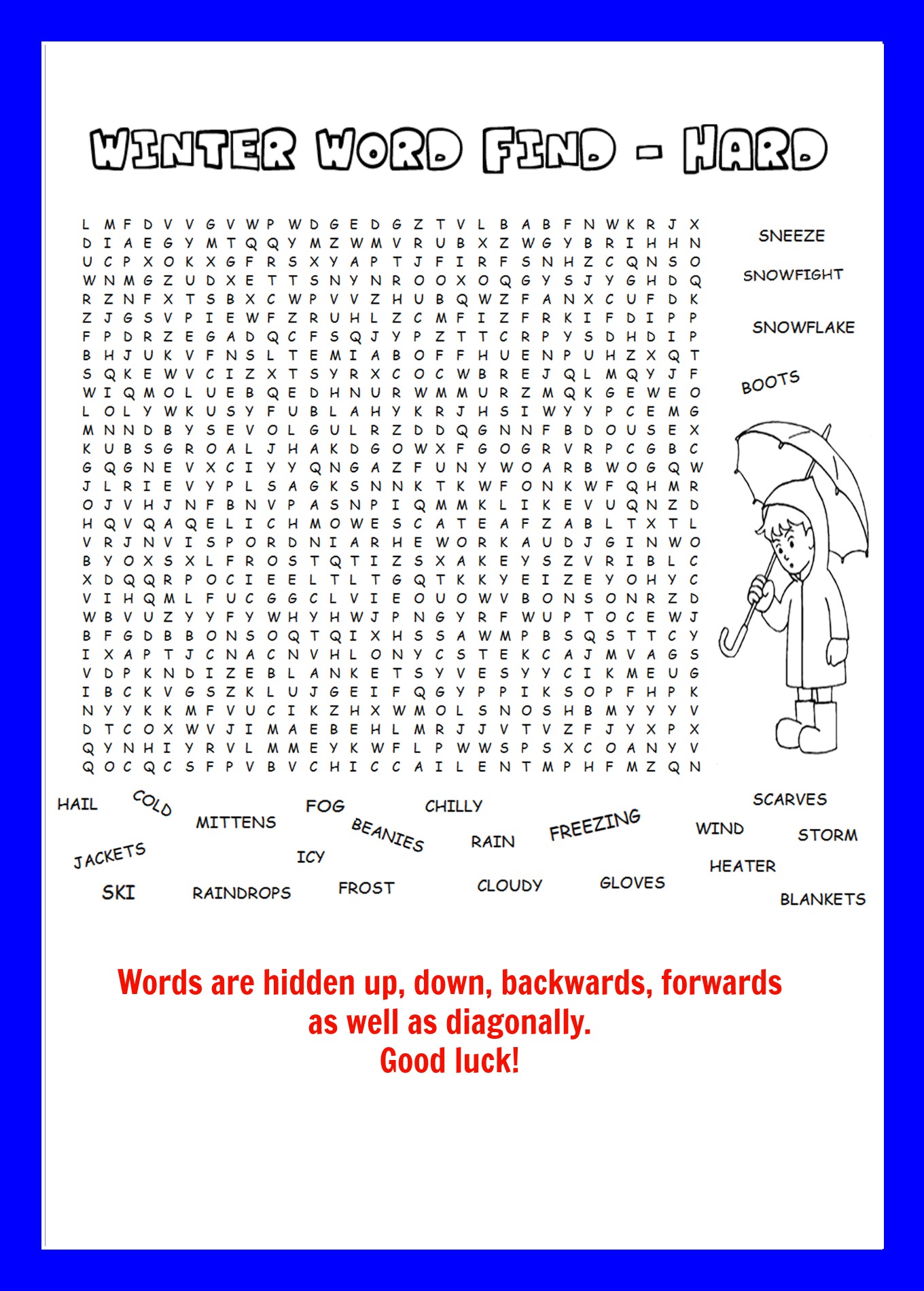 6 Best Images Of Winter Word Search Printable Hard Winter Word Search Puzzles To Print Hard