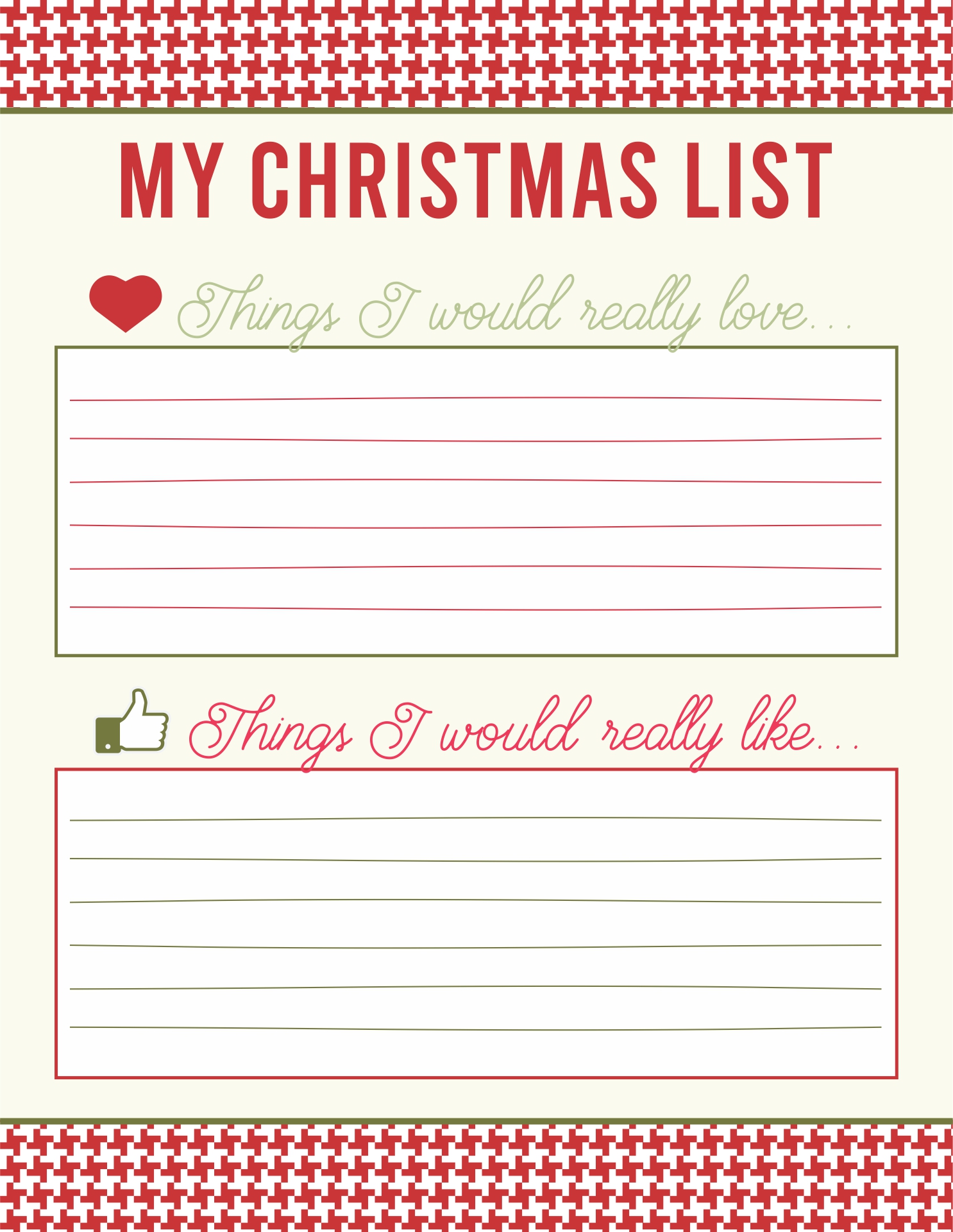 6 Best Images Of Free Printable Christmas Gift List Template 