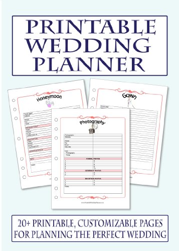 7 Best Images Of Free Printable Wedding Planner Book Printable 