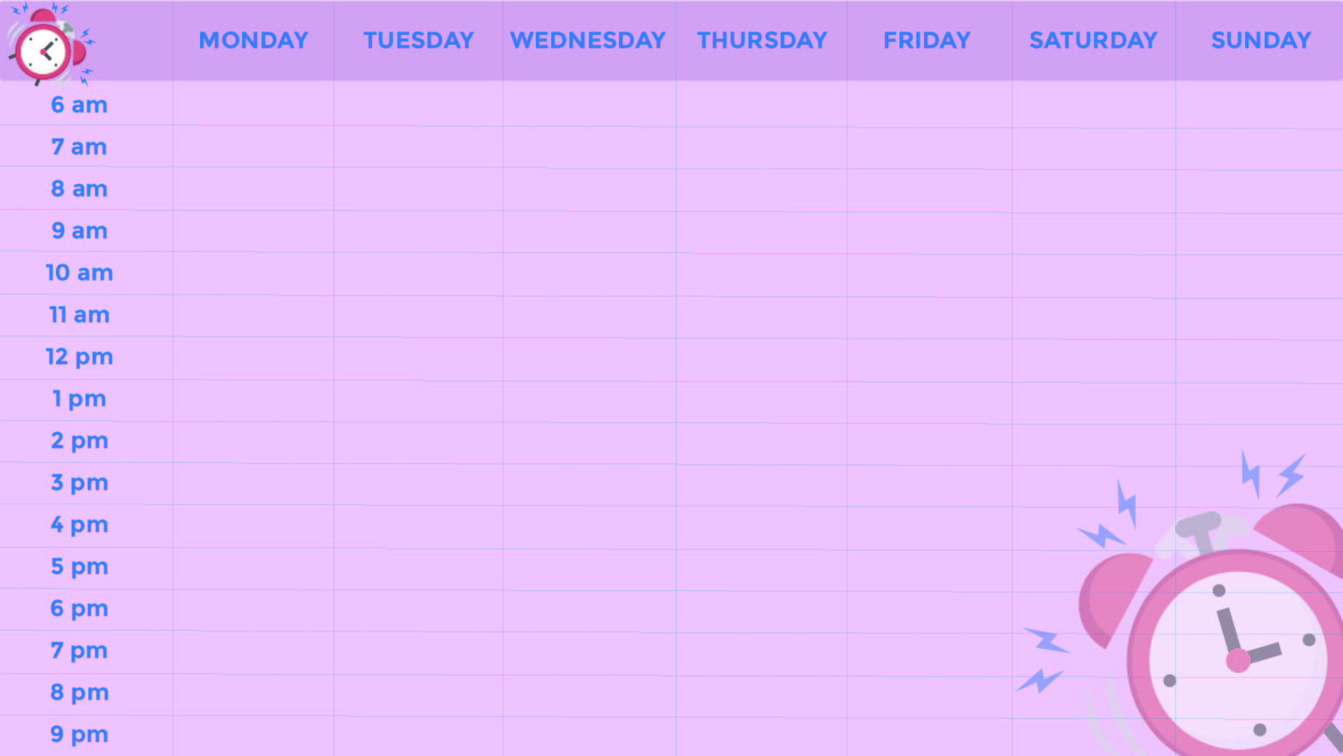 9 Best Images Of Printable Blank Weekly Time Slots Calendar Weekly 