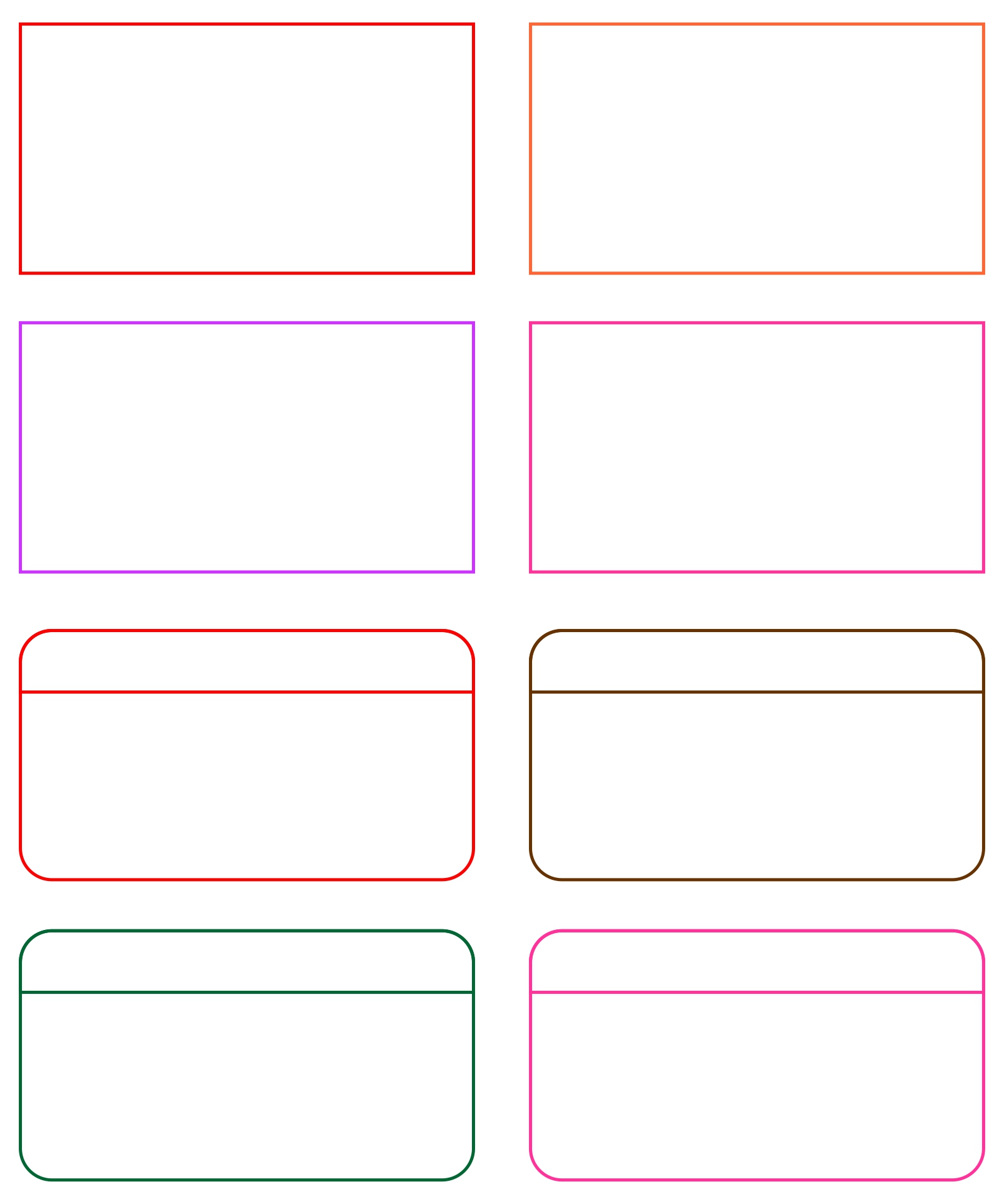 Word Flash Cards Template