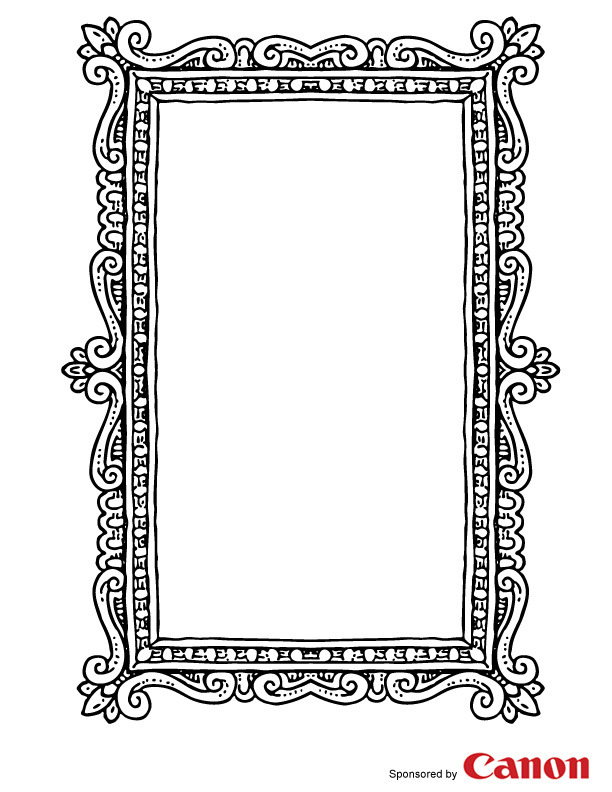 Printable Picture Frame Template Printable Word Searches