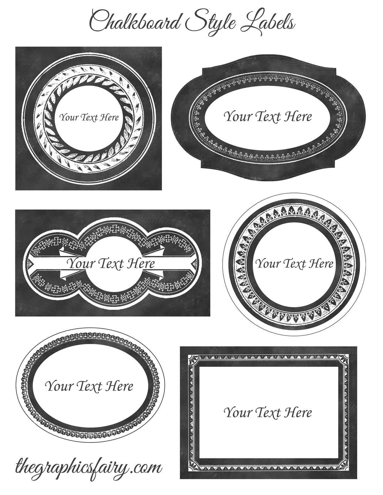 9 Best Images Of Chalkboard Editable Printable Template Free