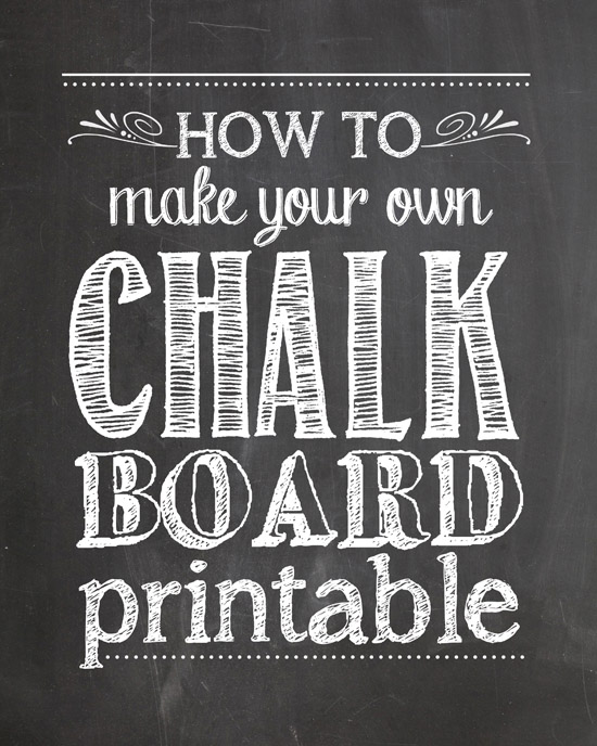 Free Editable Chalkboard Template