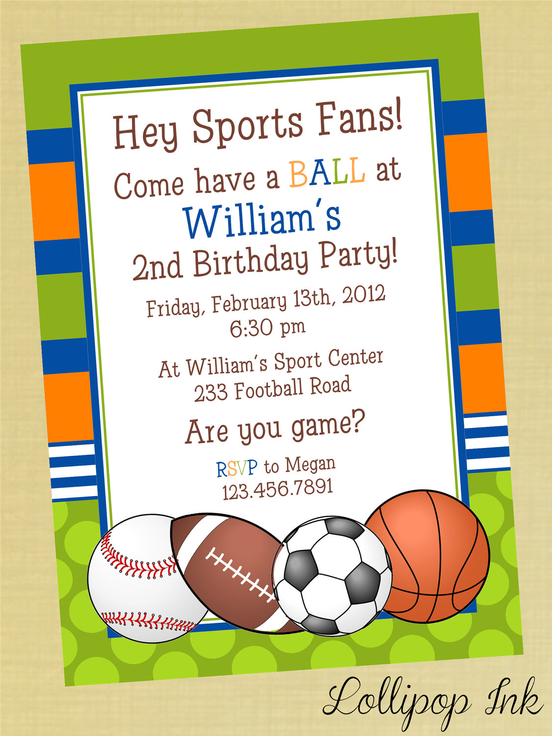 6 Best Images Of Printable Sports Birthday Invitation Free Printable 