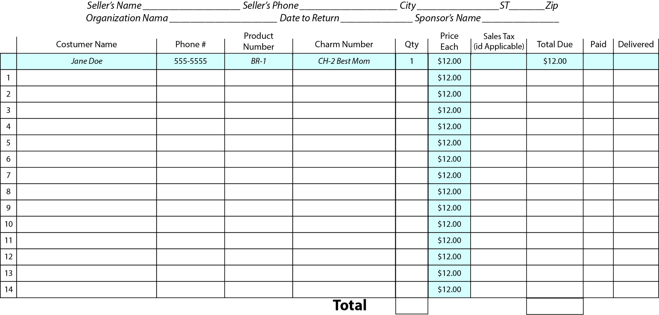 Printable Fundraiser Template Free Free Printable Templates