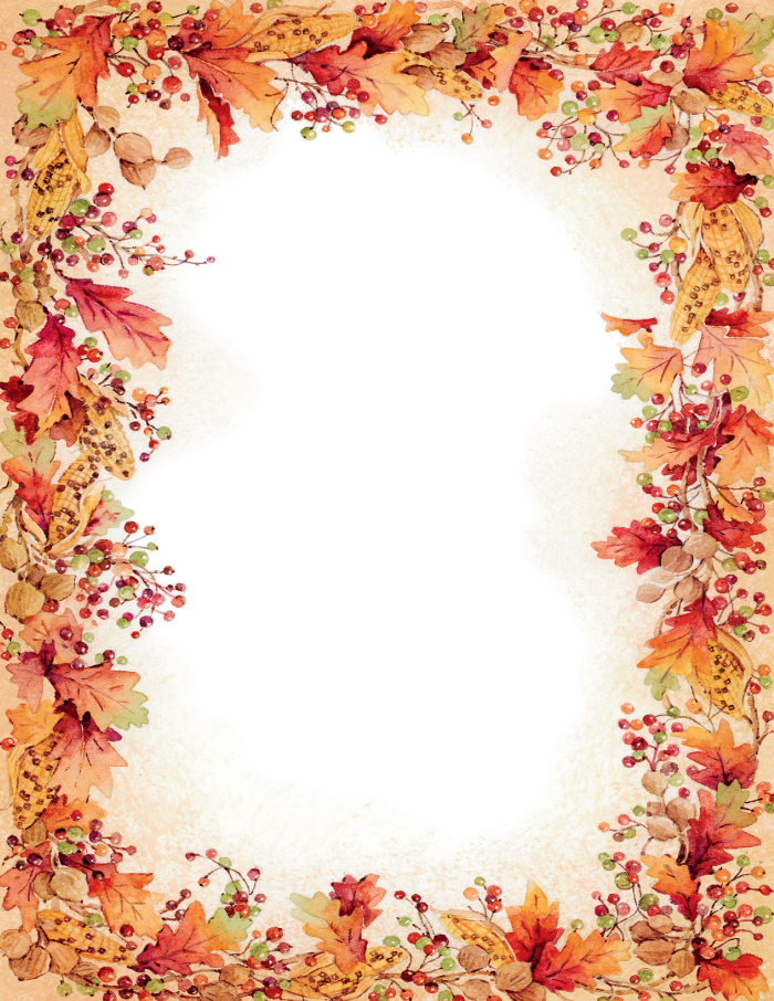 7 Best Images Of Free Printable Fall Harvest Borders Fall Page 