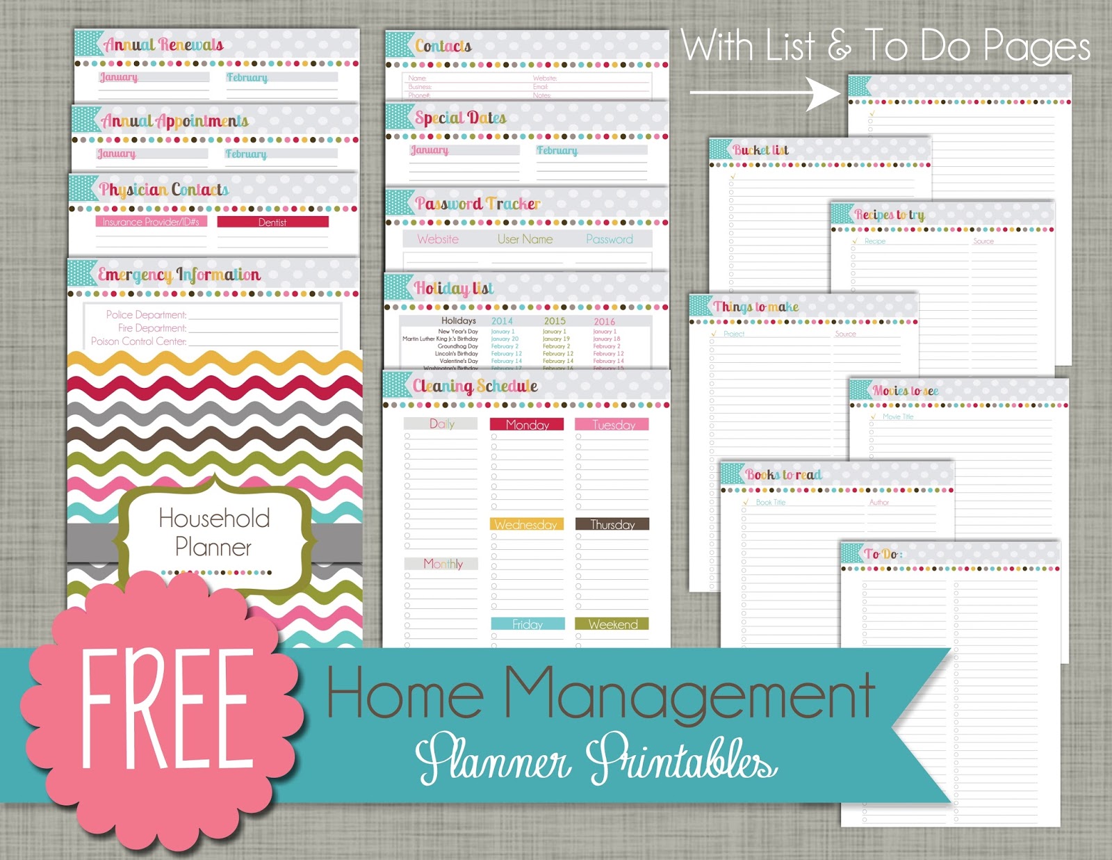 Printable Planner Pages