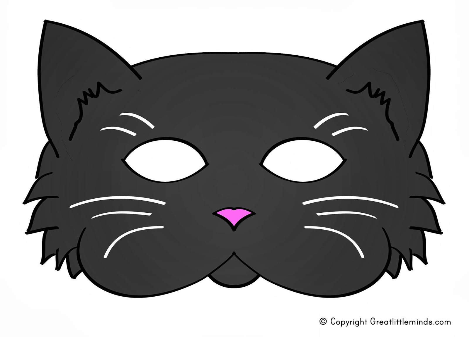 8 Best Images Of Cat Eye Mask Printable Cat Face Mask Template