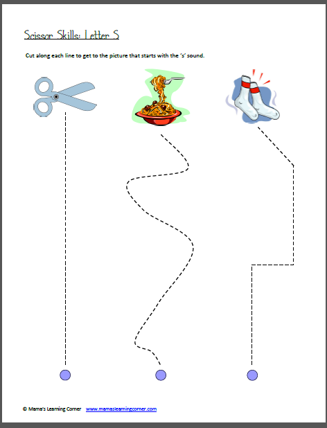Scissor Skills Worksheets For Preschoolers - 7 best images of free