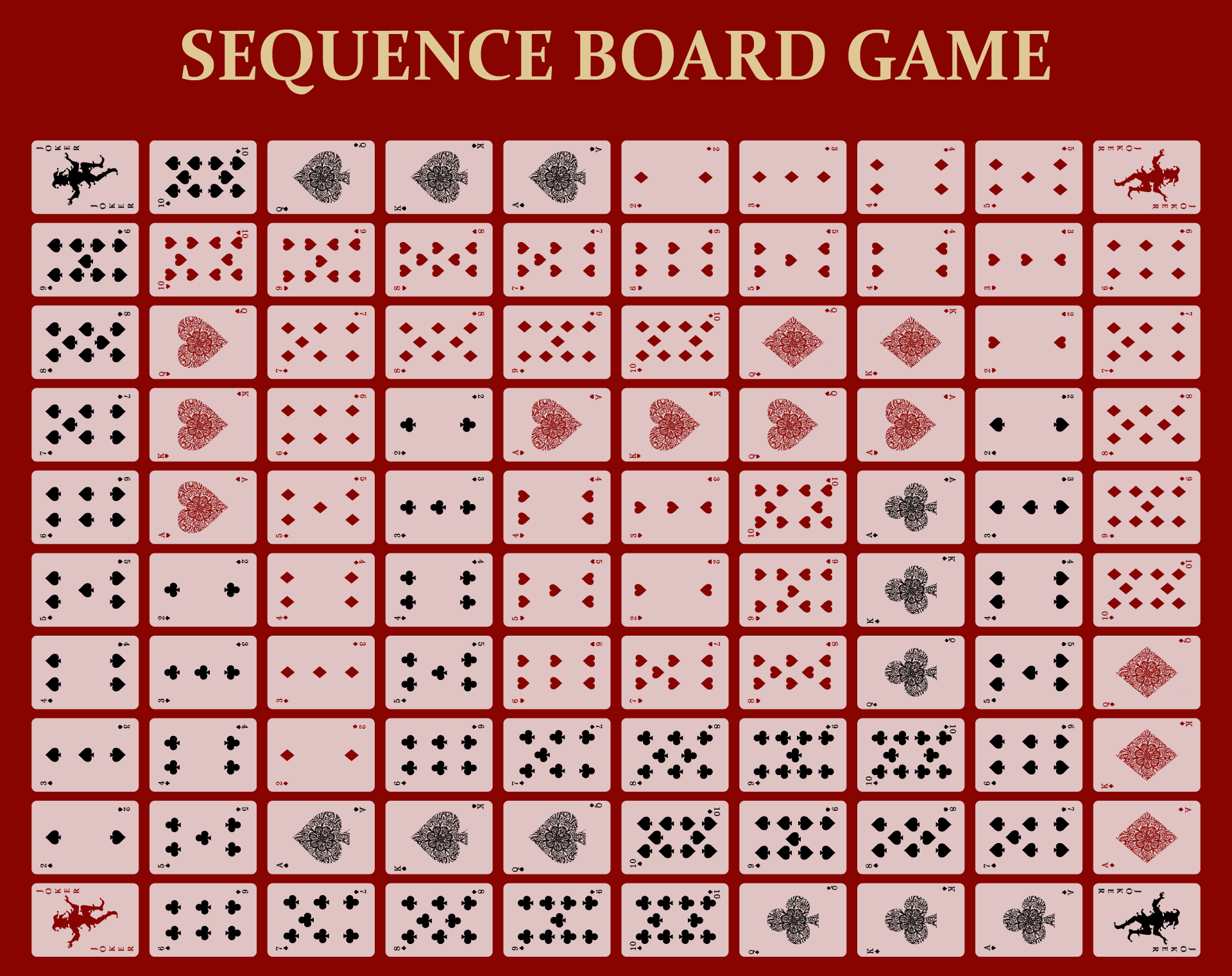 8 Best Images Of Sequence Board Game Printable Sequence Board Game 