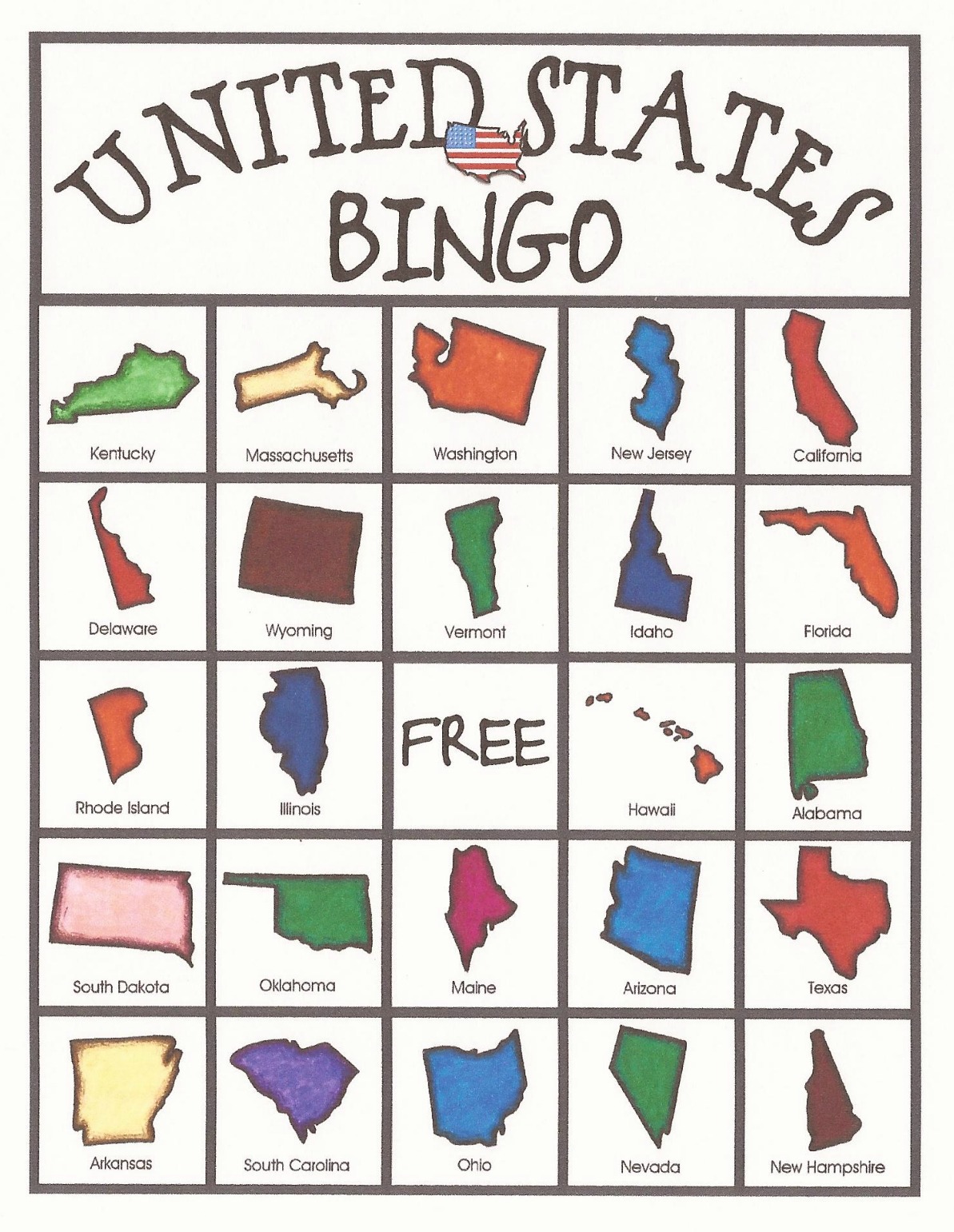 9 Best Images Of States Bingo Printable 50 States And Capitals 