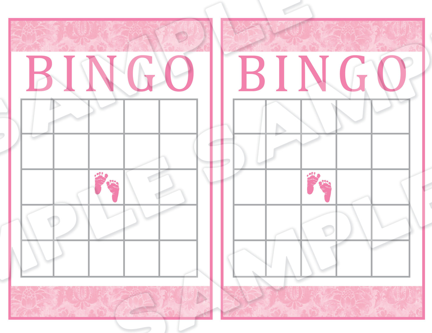 4 Best Images Of Printable Baby Shower Bingo Card Template Baby 