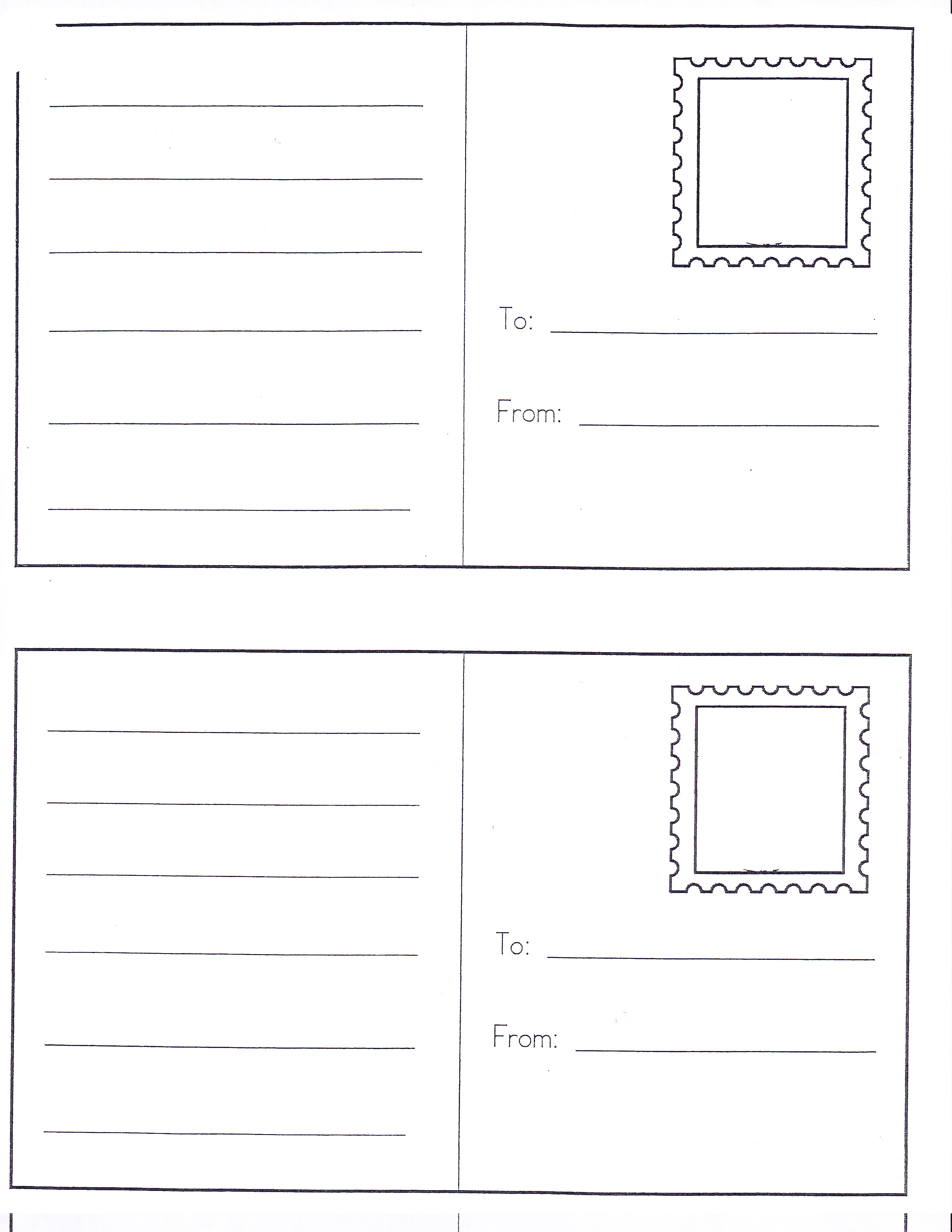 How To Make A Postcard Template