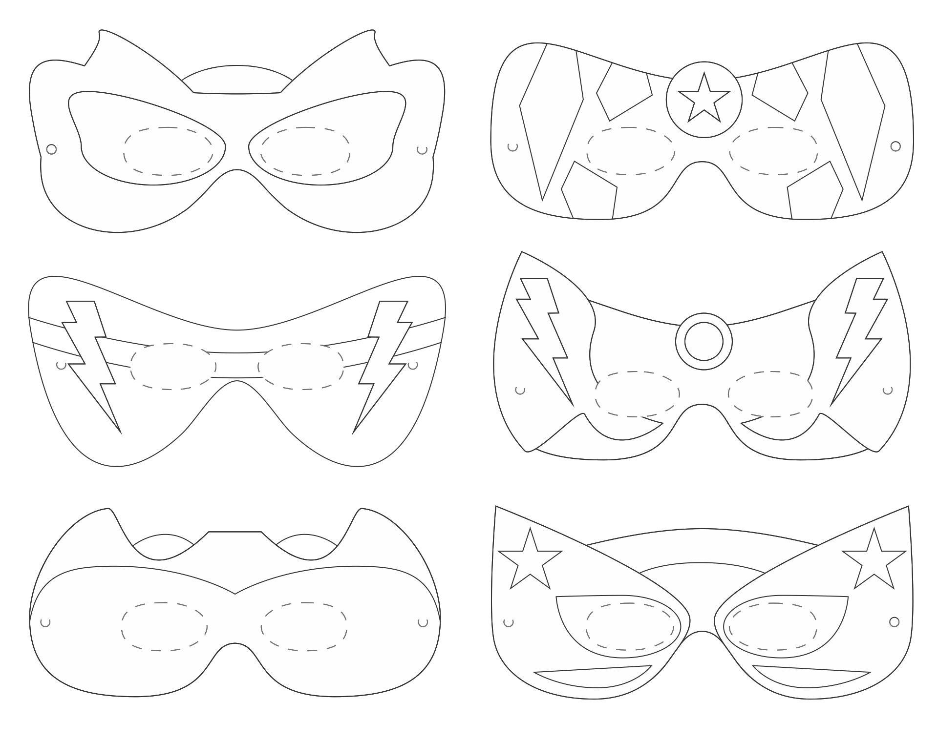 10 Superhero Mask Template Printables Perfect Template Ideas