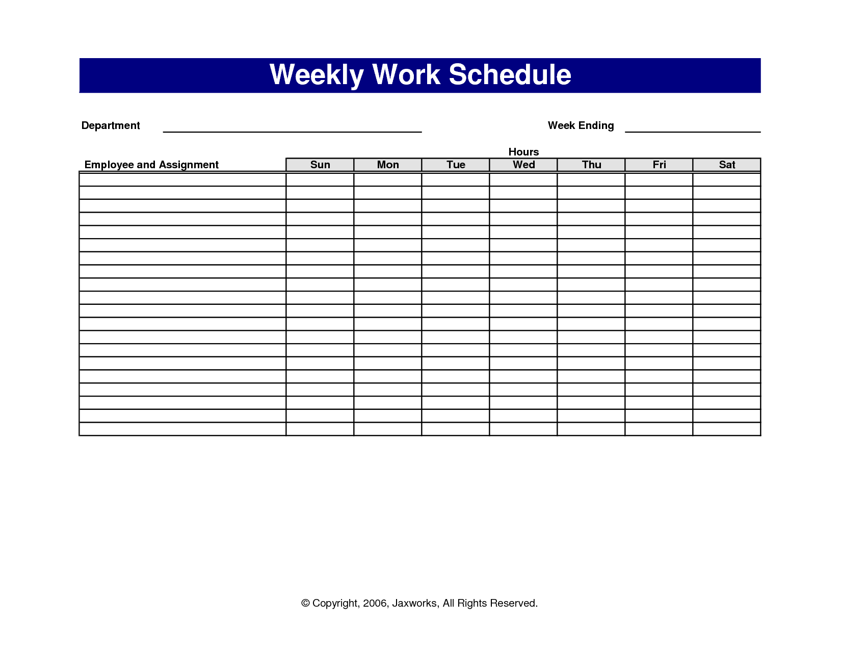 6 Best Images Of Free Printable Office Forms Schedules Printable 