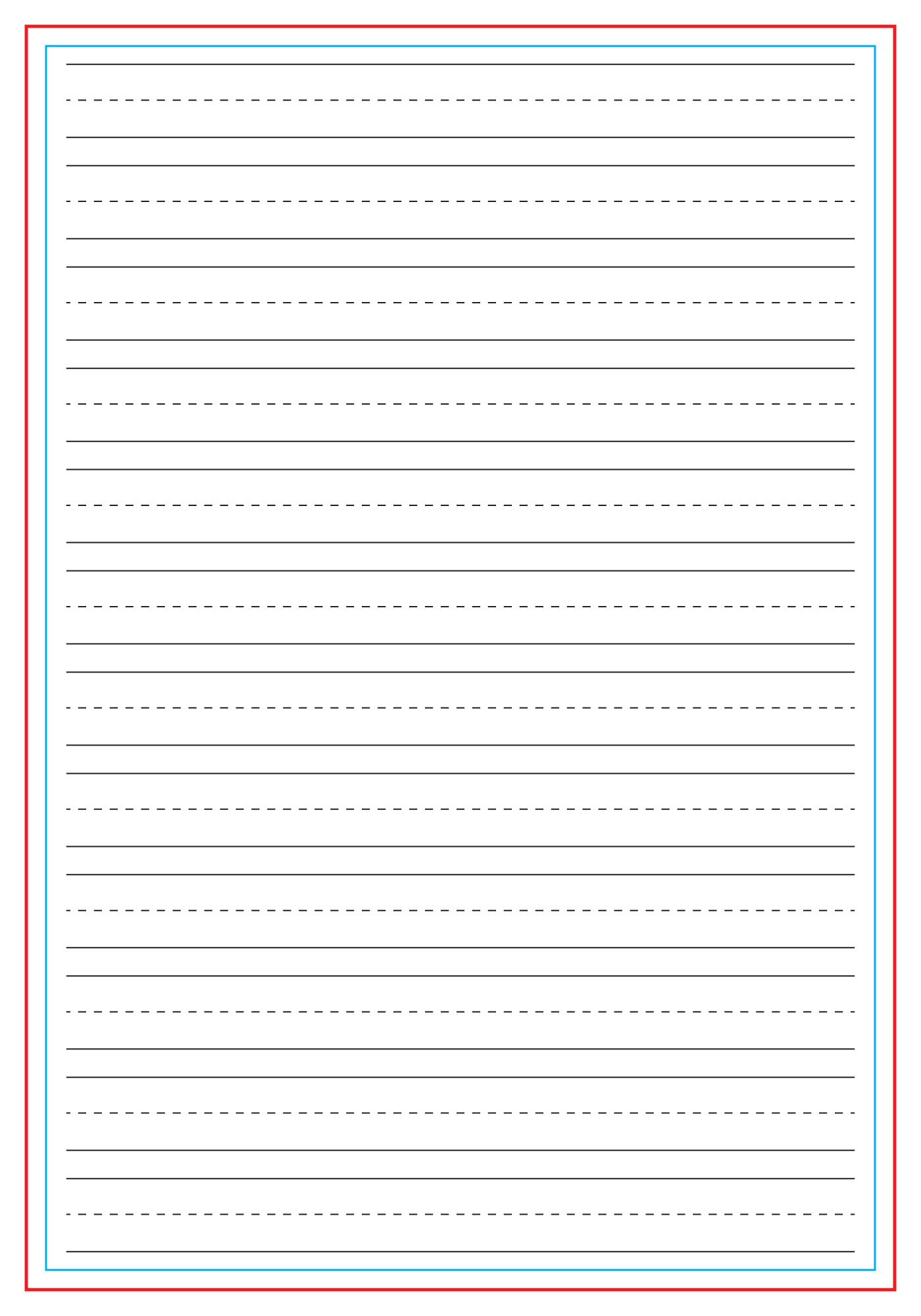 First Grade Lined Writing Paper Printable Calvan co uk