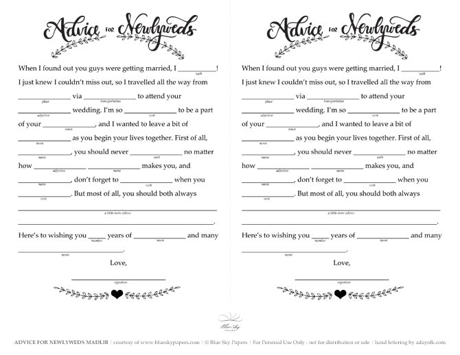 7 Best Images Of Wedding Mad Libs Printable Funny Wedding Mad Libs