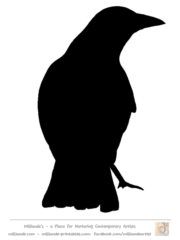 Printable Crow Template