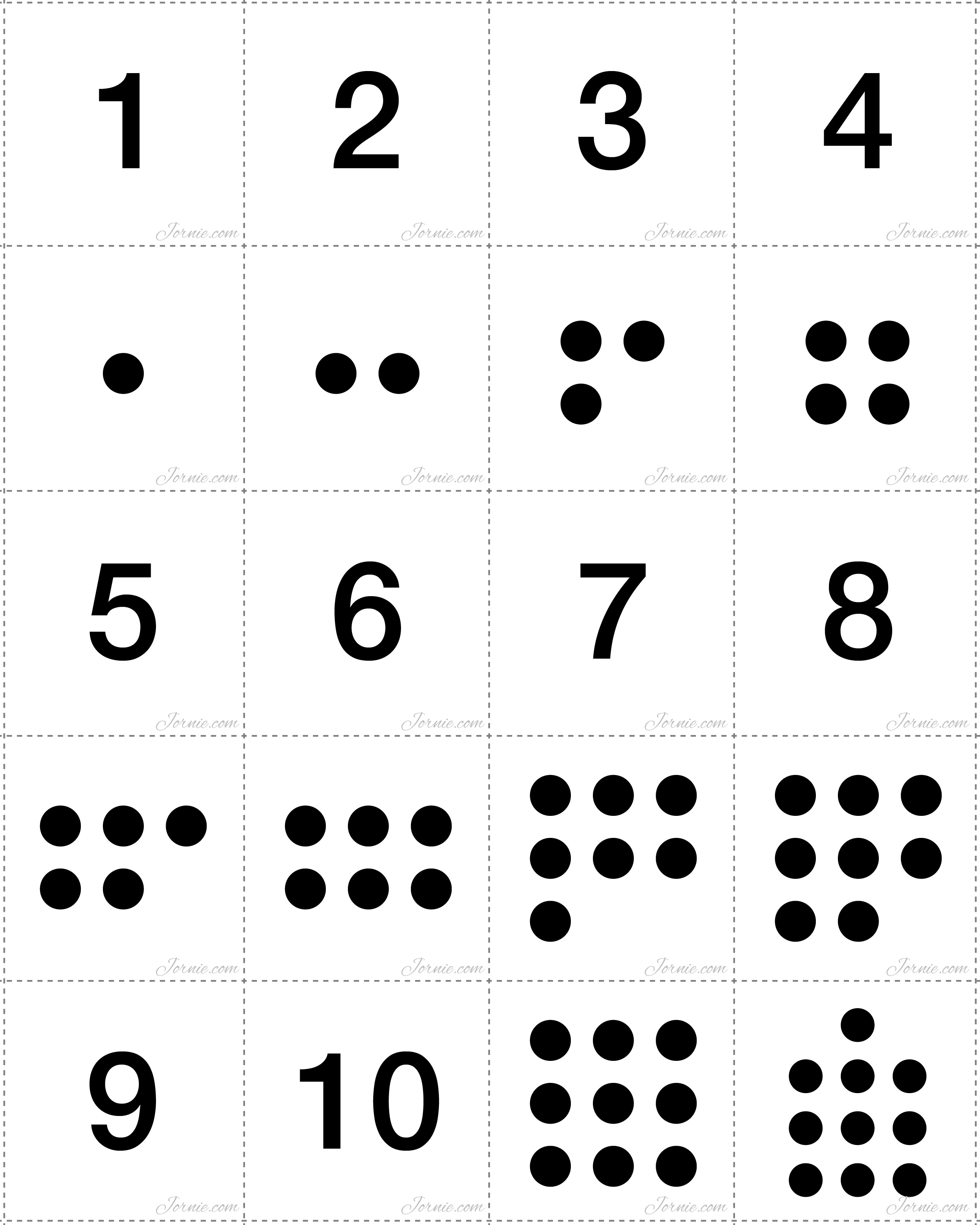 5 Best Images Of Printable Dot Cards 1 10 Free Printable Numbers 1 10 Free Printable Number