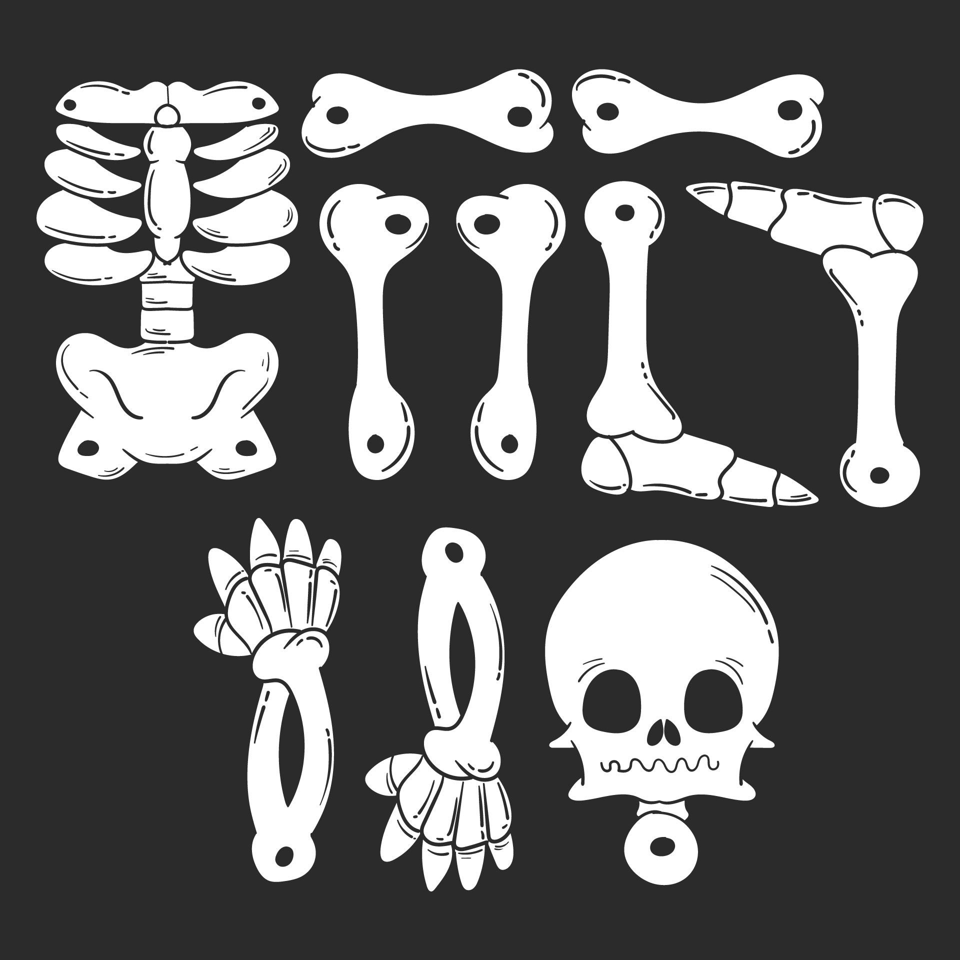 Printable Skeleton Bones