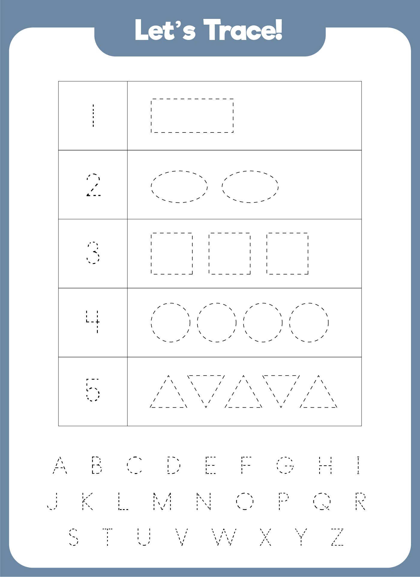 5 Best Images Of Printable Tracing Shapes And Letters Printable 