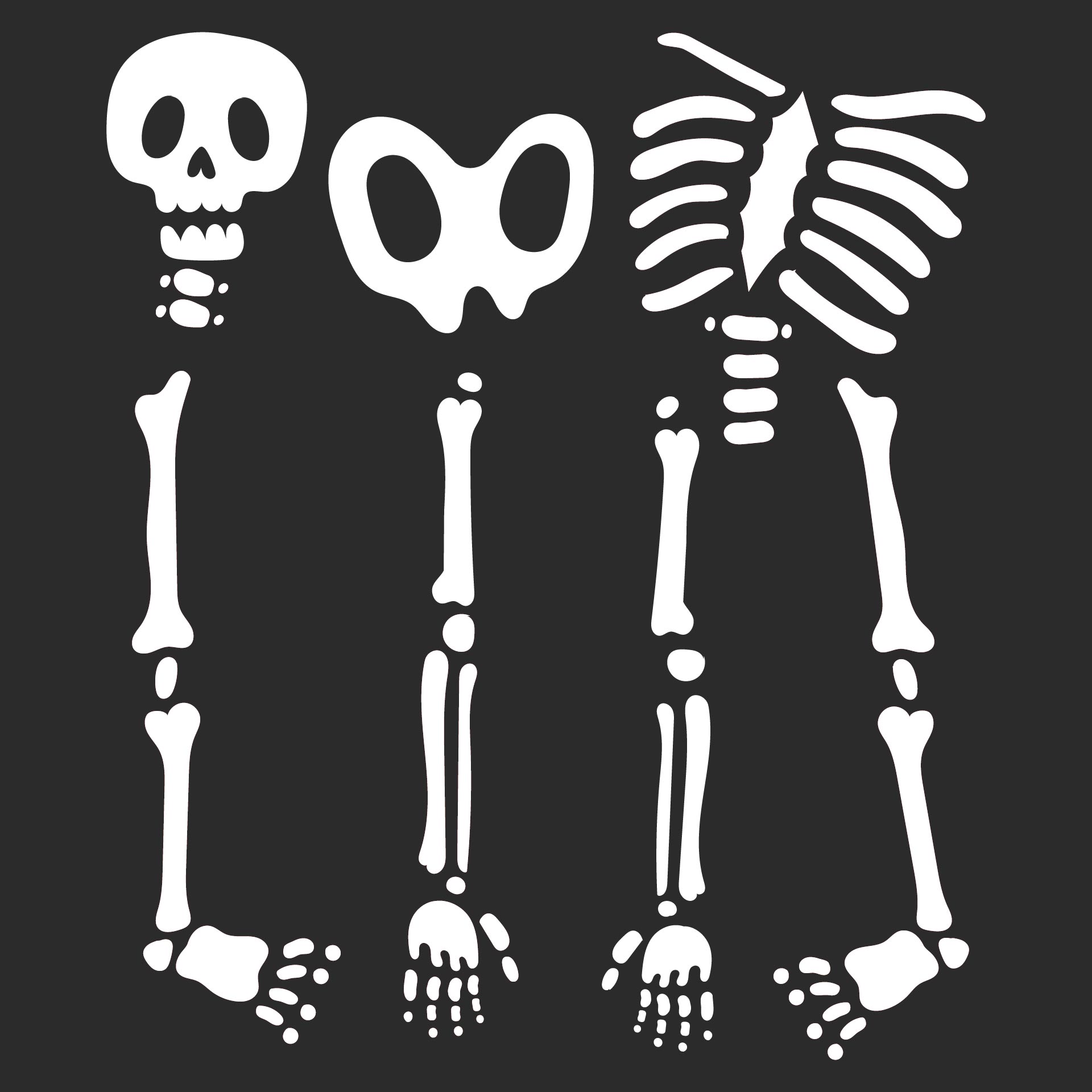 8 Best Images Of Halloween Printable Skeleton Parts Printable 