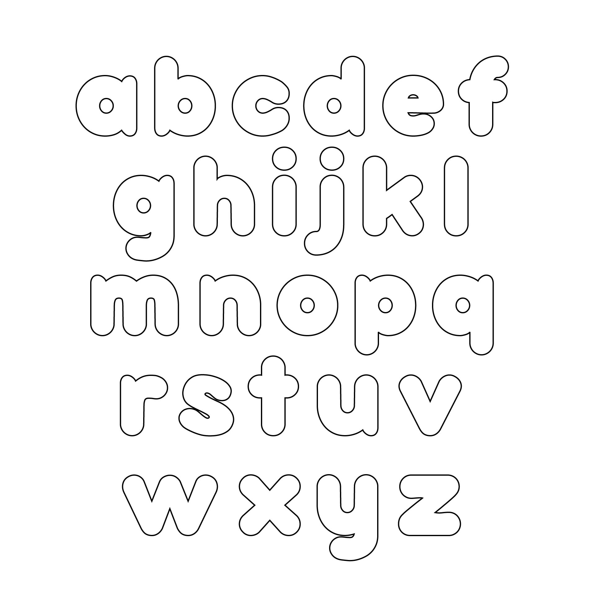 8 Best Images Of 3 Inch Alphabet Letters Printable - Small Alphabet 