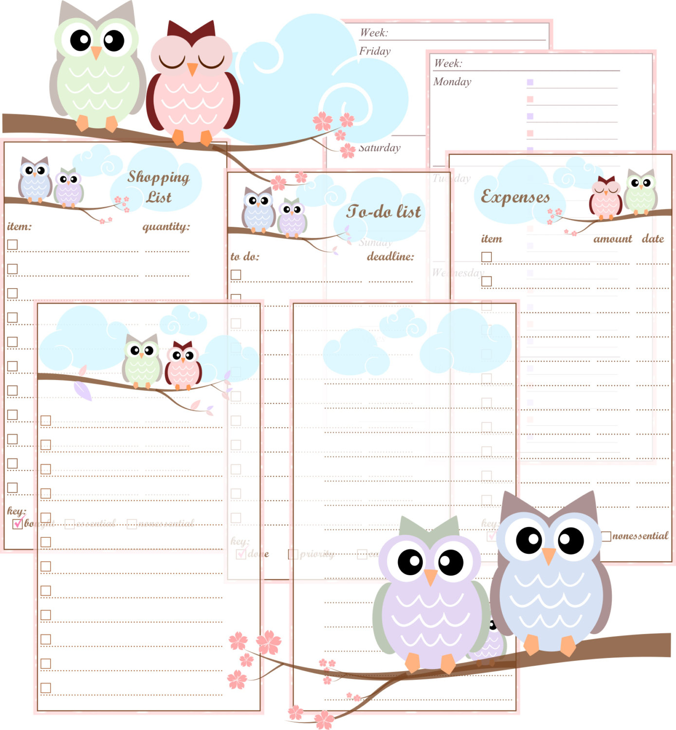 6 Best Images Of Free Personal Filofax Printable Inserts Free 