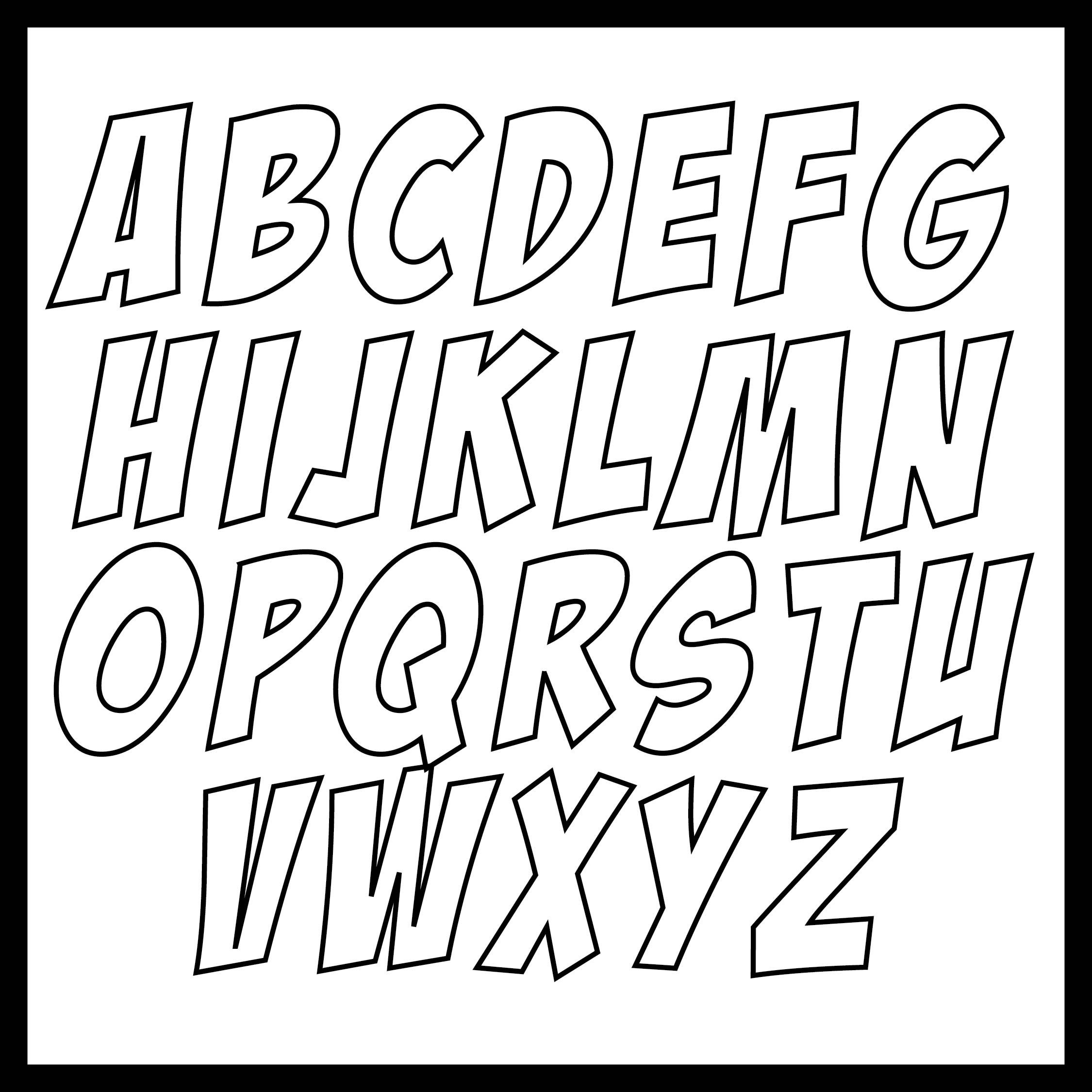 Free Large Printable Letters Different Fonts