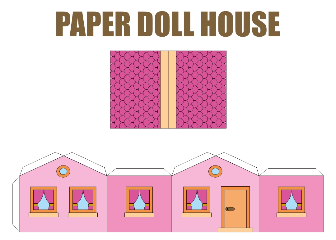 Kate Made Paper Doll House Free Printable